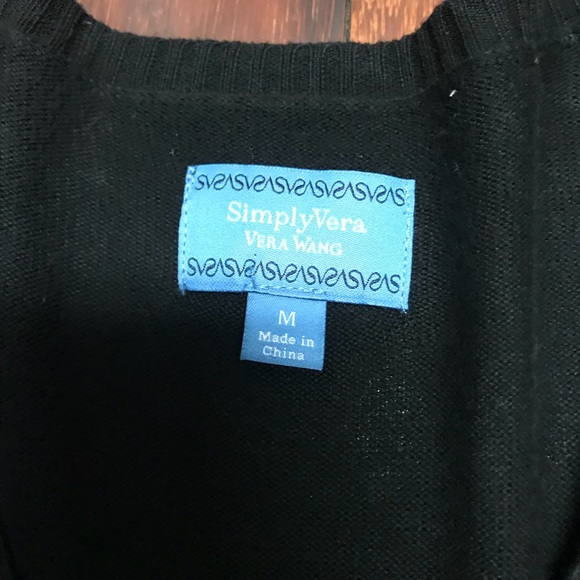 Simply Vera VeraWang Cardigan Black Size M - Picture 7 of 8